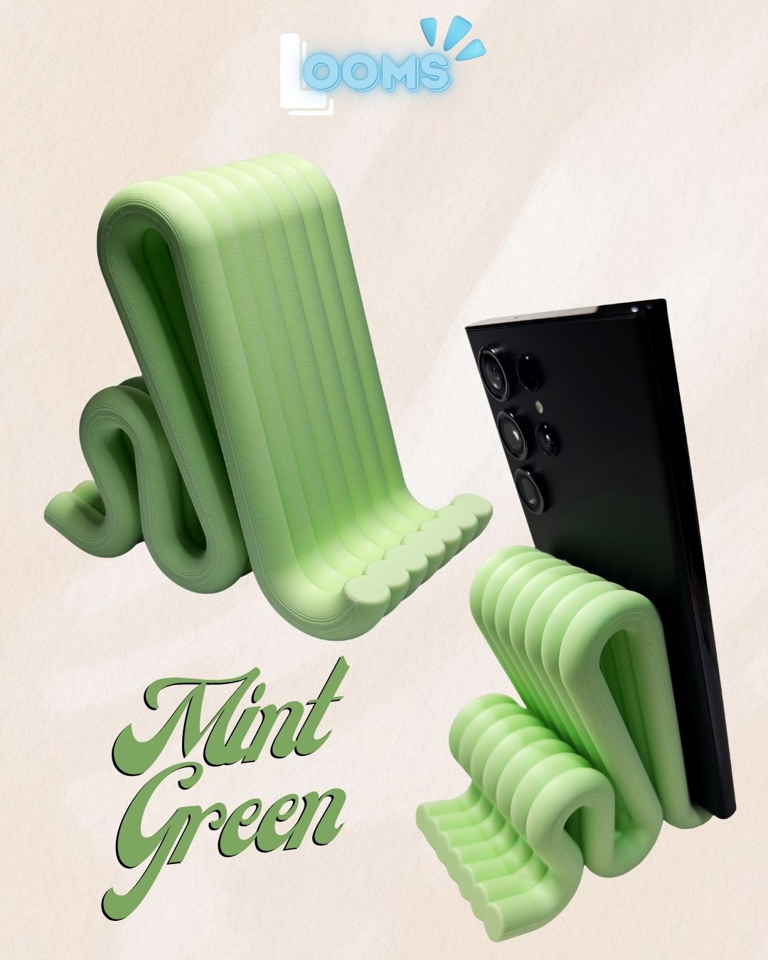 Whimsy Curve Phone Stand
