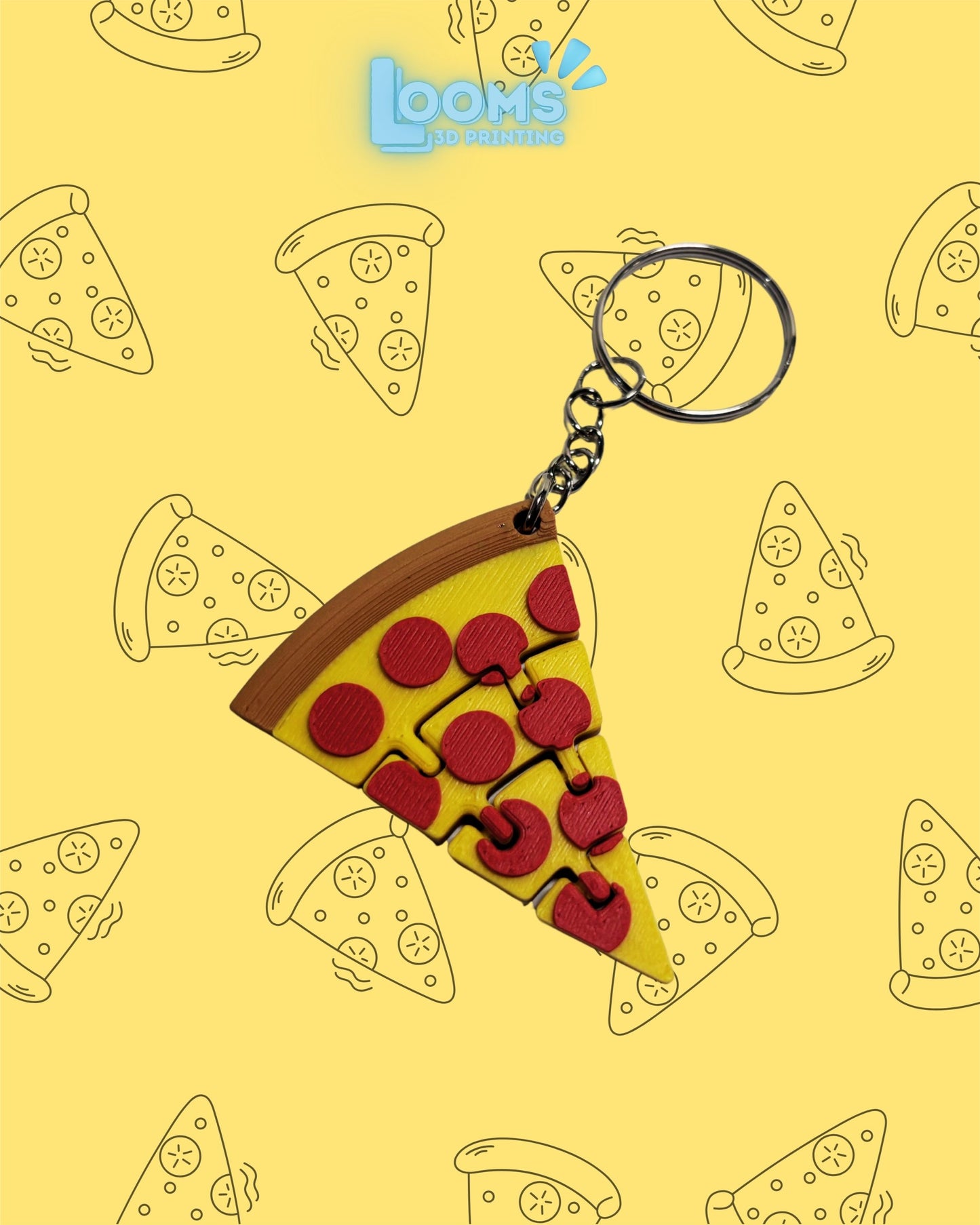 Pizza Keychain