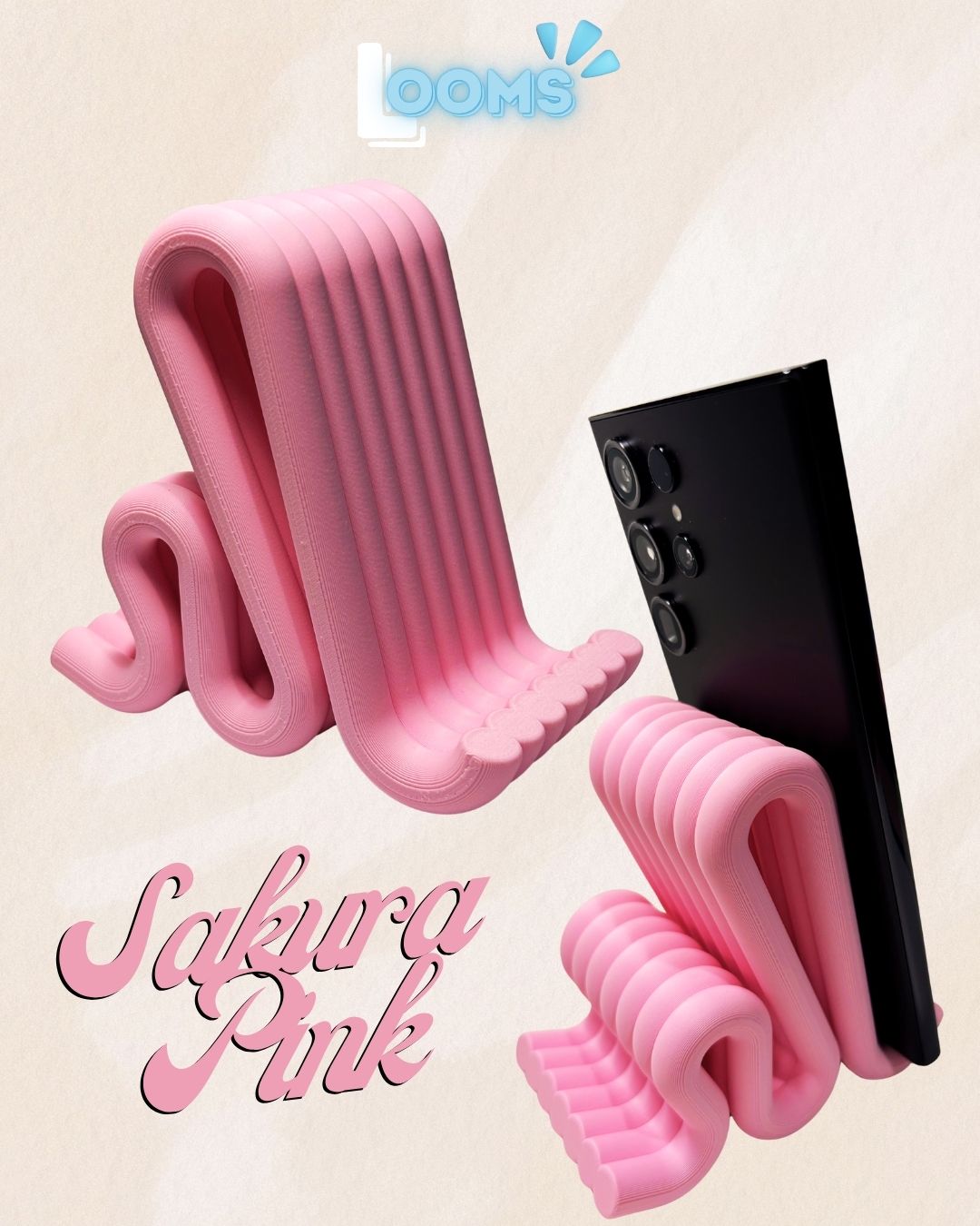 Whimsy Curve Phone Stand