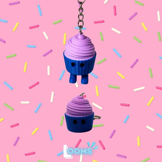 Cupcake keychain