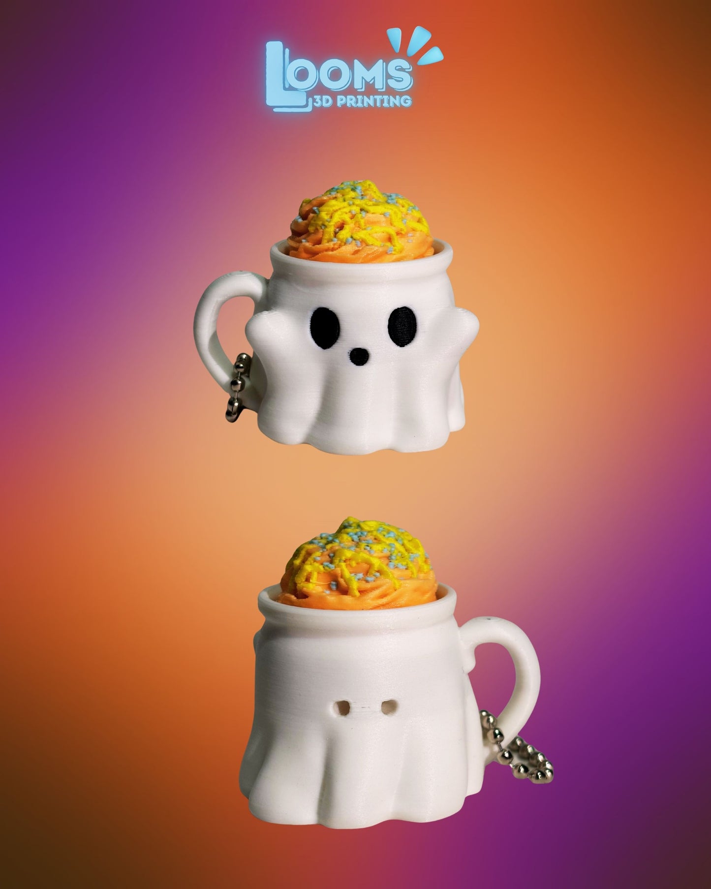 Boo & Brew Latte Clicker Keychains