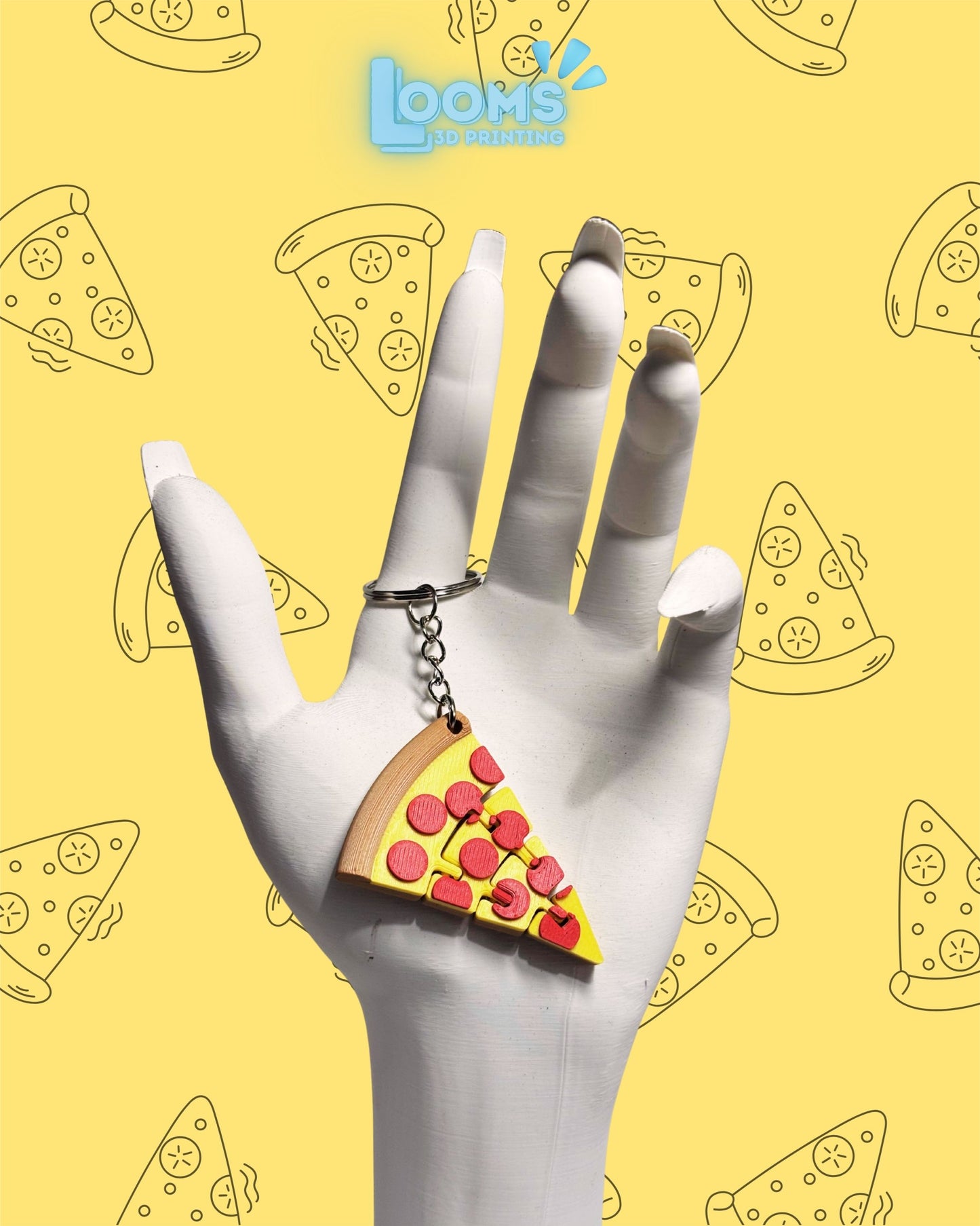Pizza Keychain
