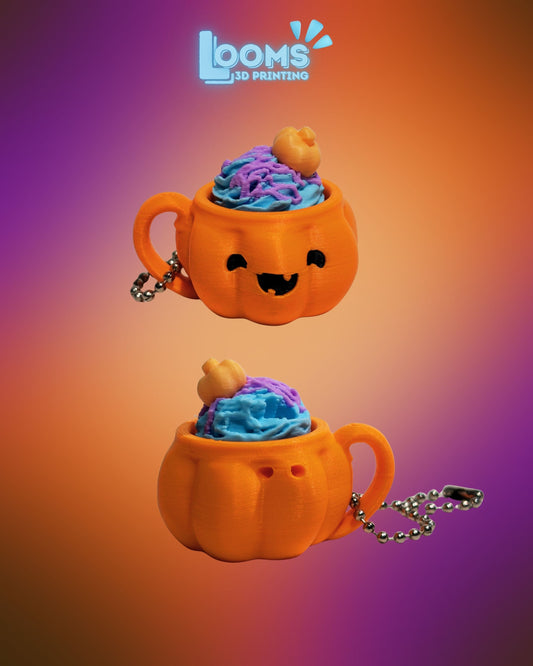 Boo & Brew Latte Clicker Keychains