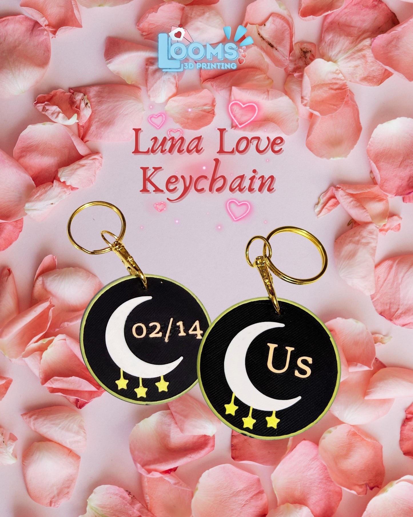 Luna Love Keychain