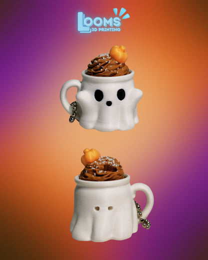 Boo & Brew Latte Clicker Keychains