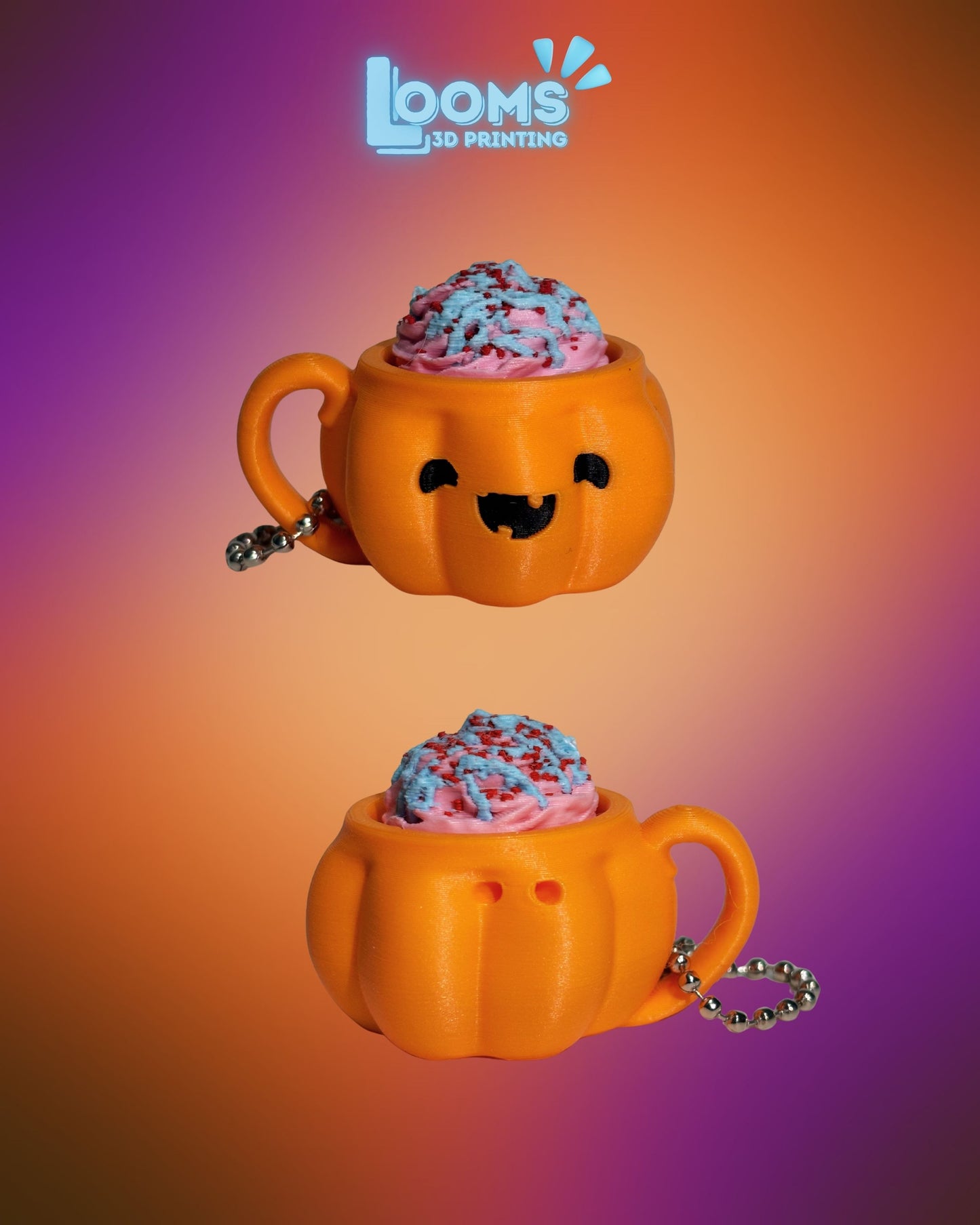 Boo & Brew Latte Clicker Keychains
