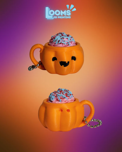 Boo & Brew Latte Clicker Keychains