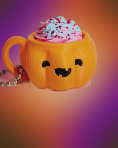 Boo & Brew Latte Clicker Keychains