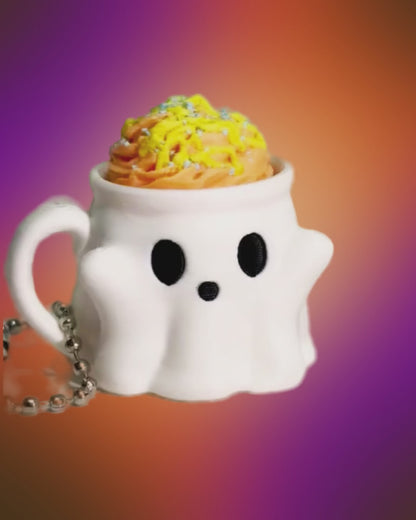 Boo & Brew Latte Clicker Keychains