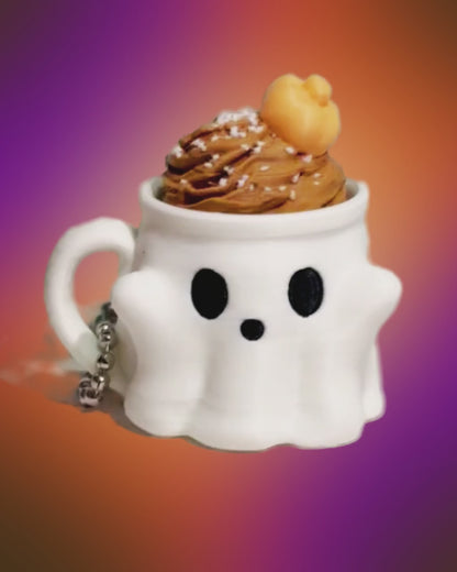 Boo & Brew Latte Clicker Keychains